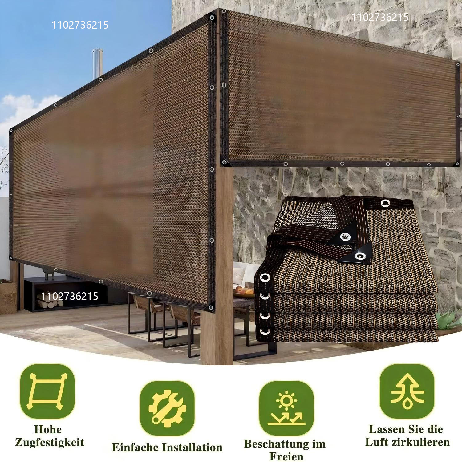 Outdoor Furniture Hdpe - Dış Mekan Bahçe Güneşlik Ağı, Teras