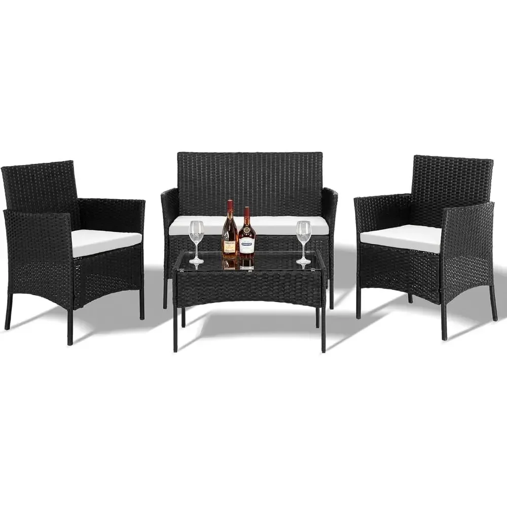 Outdoor Furniture Loveseat - 4 Parçalı Dış Mekan Veranda Mobilya