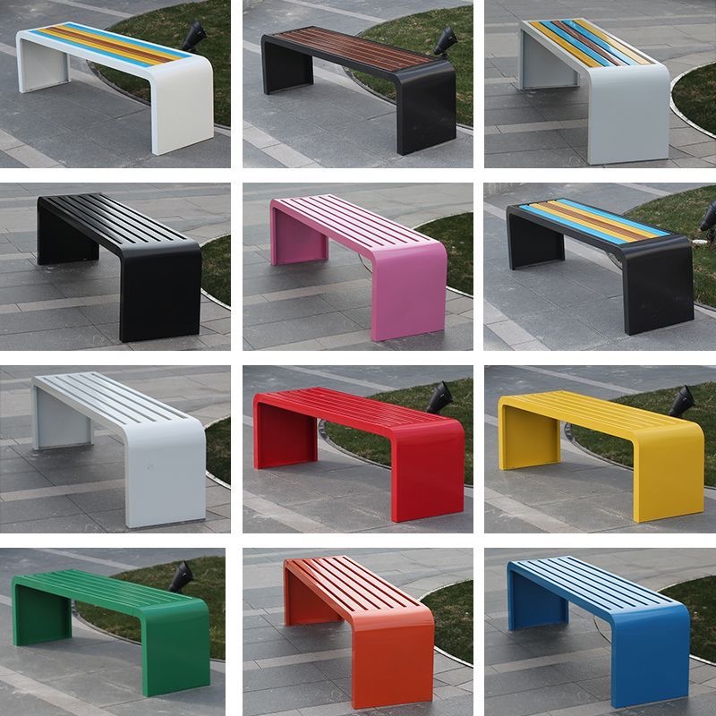 Outdoor Furniture Bench - 1m-1.8m soğuk haddelenmiş çelik metal bank