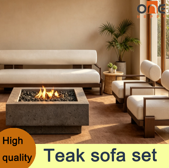 Outdoor Daybed Sofa - Paslanmaz Siyah Alüminyum Dış Mekan Kanepe