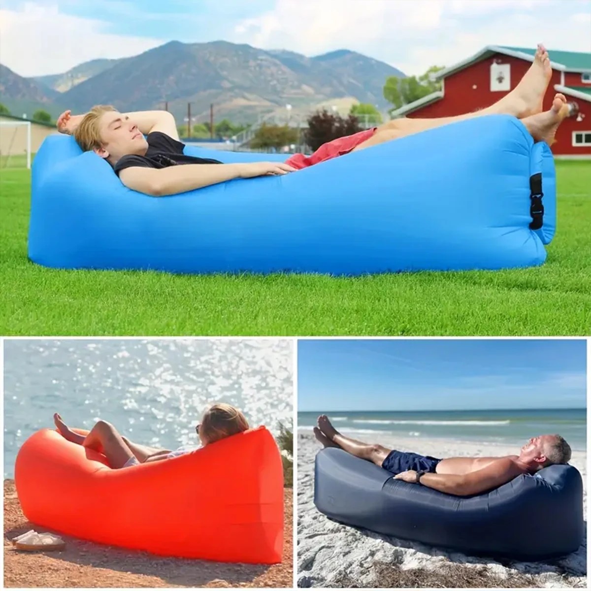 Outdoor Daybed Sofa - 1 Adet Taşınabilir Şişirilebilir Yatar Koltuk