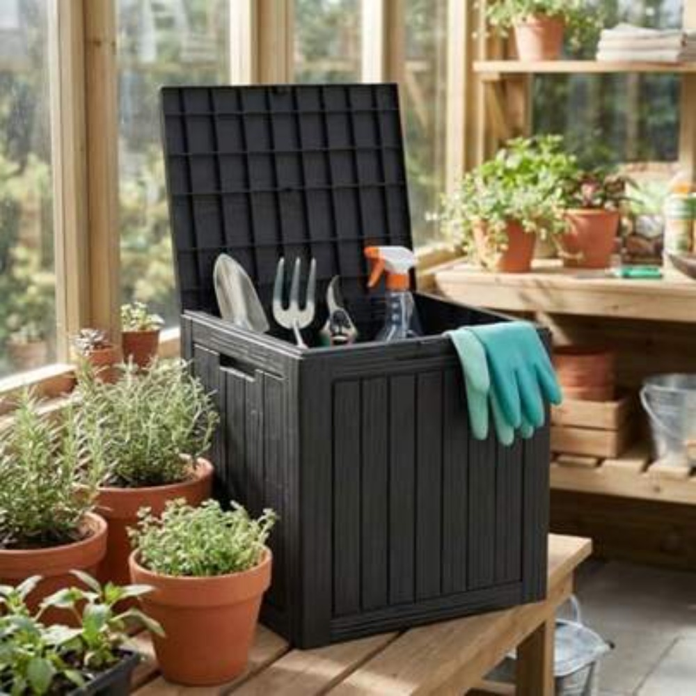 Outdoor Furniture Bench - Su Geçirmez Reçine Dış Mekan Saklama