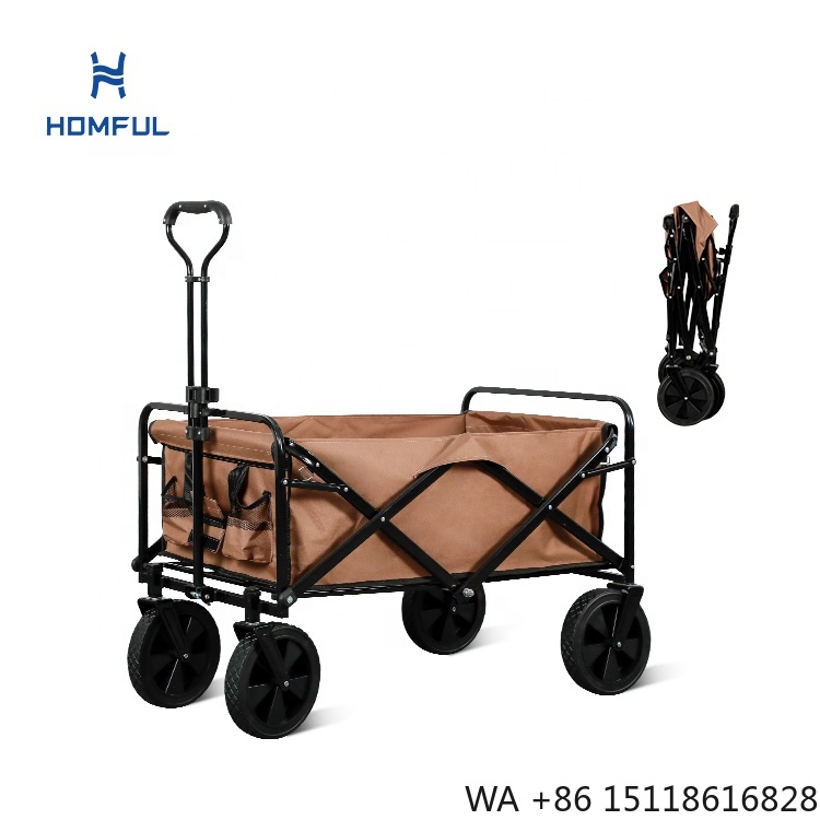 Outdoor Furniture Table - HOMFUL Balıkçılık Bollerwagen Katlanabilir Kamp Arabası