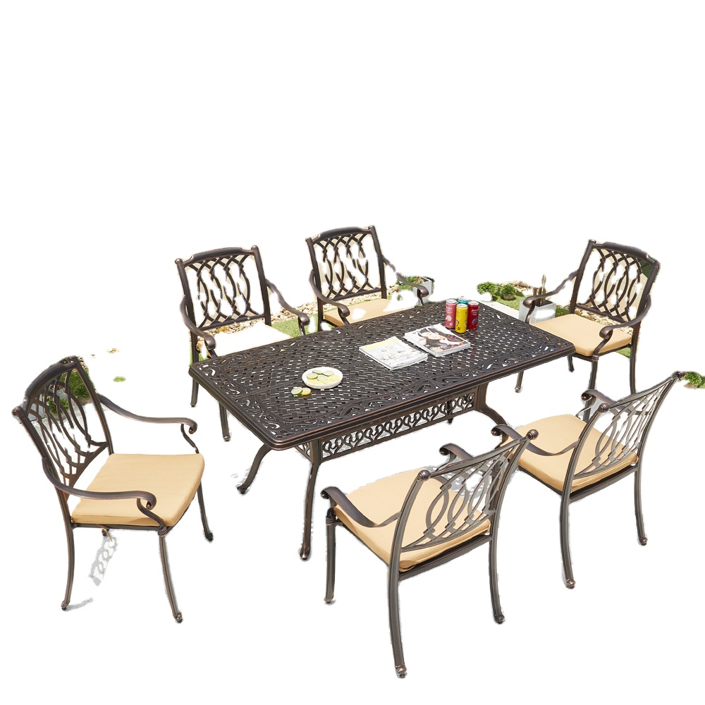 Outdoor Furniture From China - Modern Tarz Döküm Alüminyum Bahçe Veranda