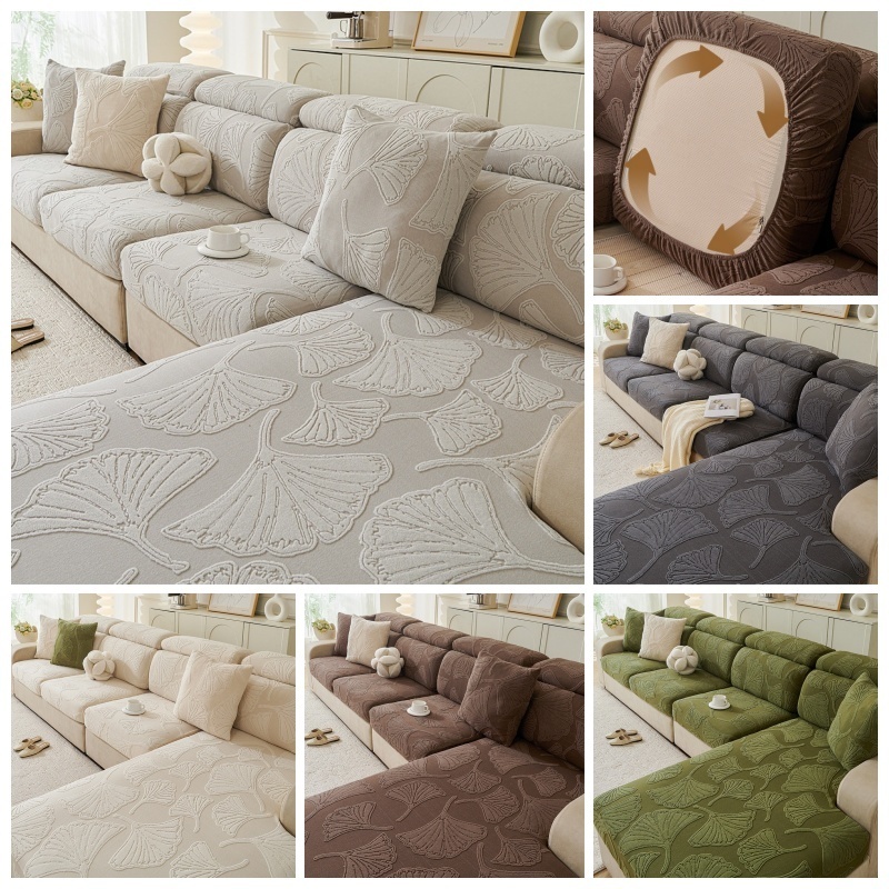 Outdoor Furniture Plus - 1 adet jakarlı kadife kanepe minderi