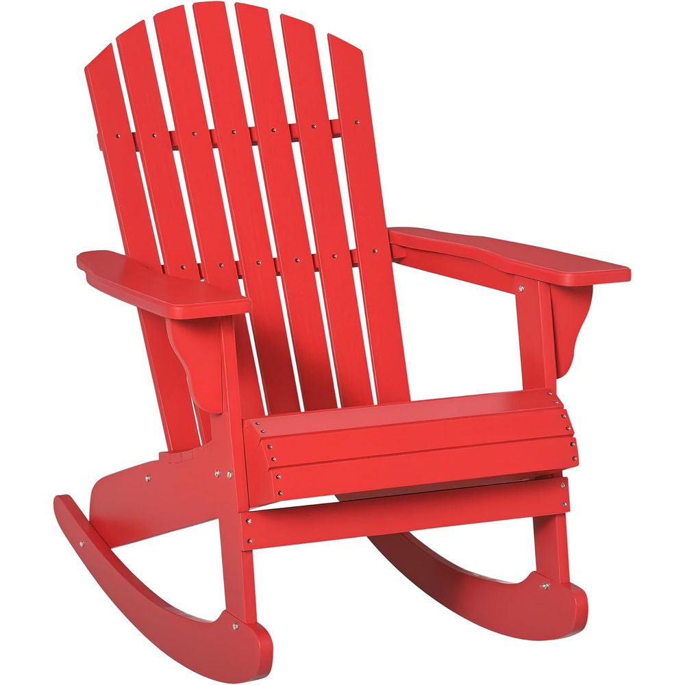 Adirondack Chair Wood - Ahşap Adirondack Sallanan Sandalye Dış Mekan