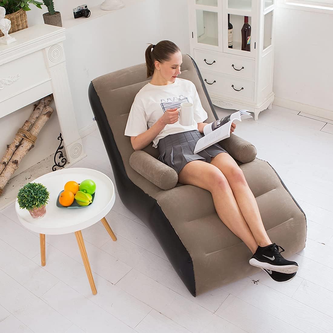Outdoor Daybed Sofa - Katlanır Tembel Kanepe, Şişme Şezlong Kalınlaşmış