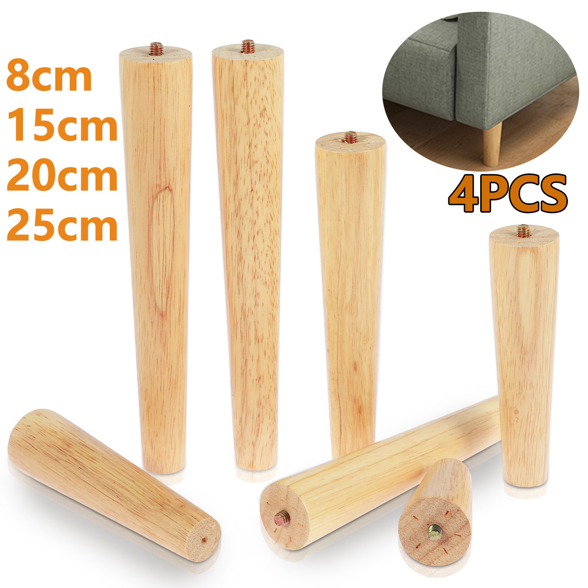 Adirondack Chair Wood - 4 adet 8/15/20/25cm sağlam ahşap mobilya