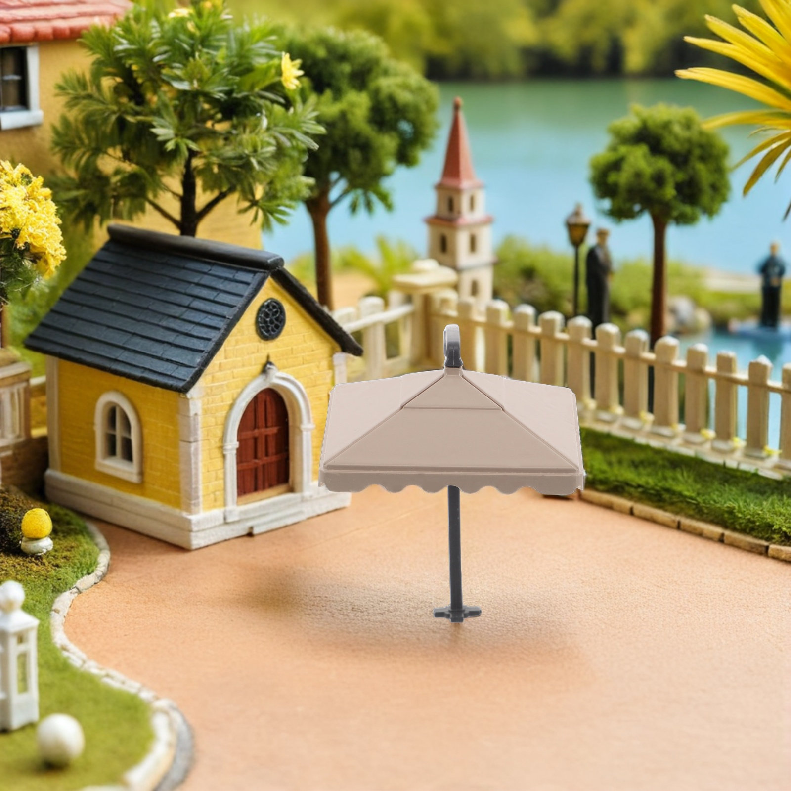 Outdoor Furniture Diy - 10 Adet Minyatür Veranda Şemsiyesi, DIY