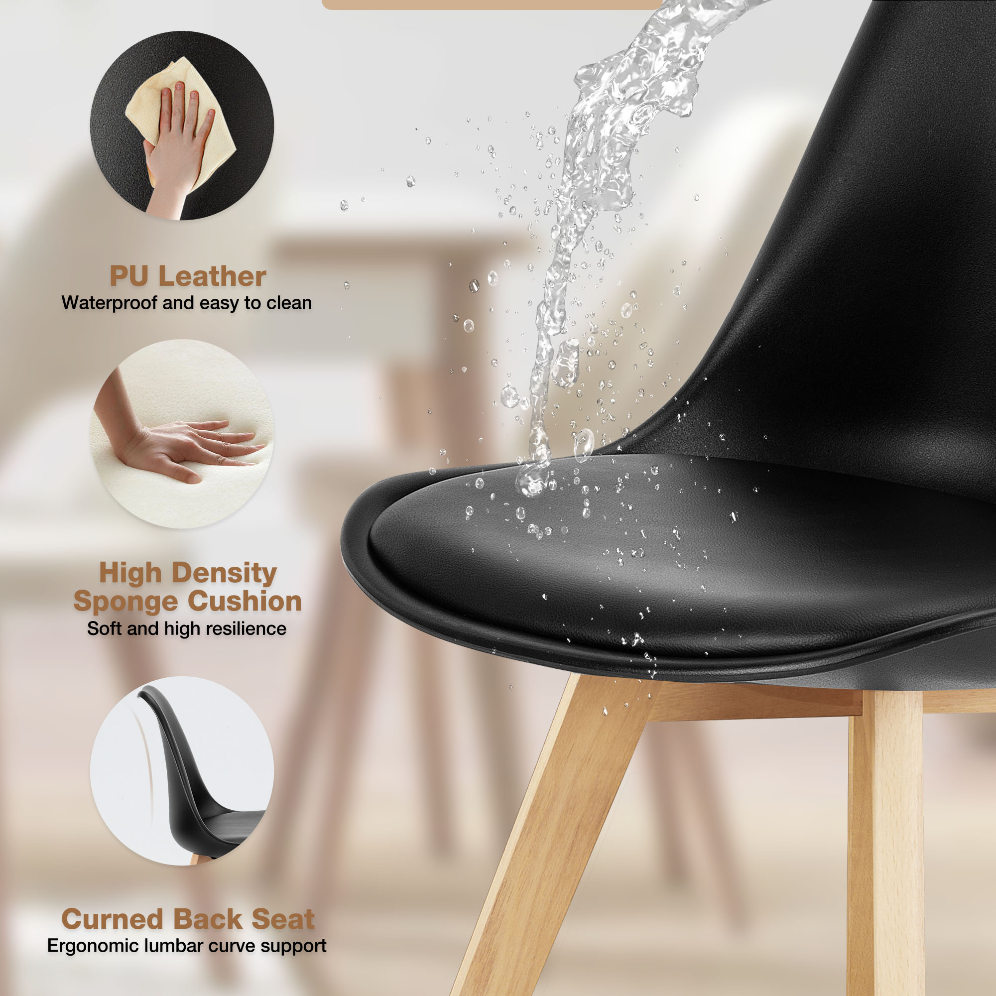 JHK PU deri yemek sandalyeleri - Adirondack Chair Wood incelemesi ve fiyatı