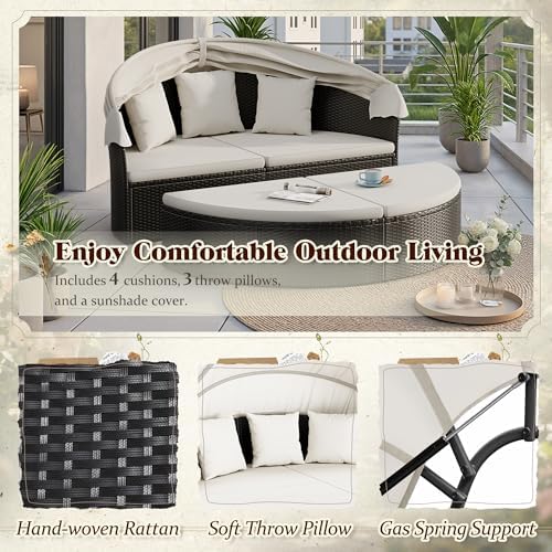 Açık Hava Yuvarlak Şezlong, Ge - Outdoor Daybed Sofa incelemesi ve fiyatı