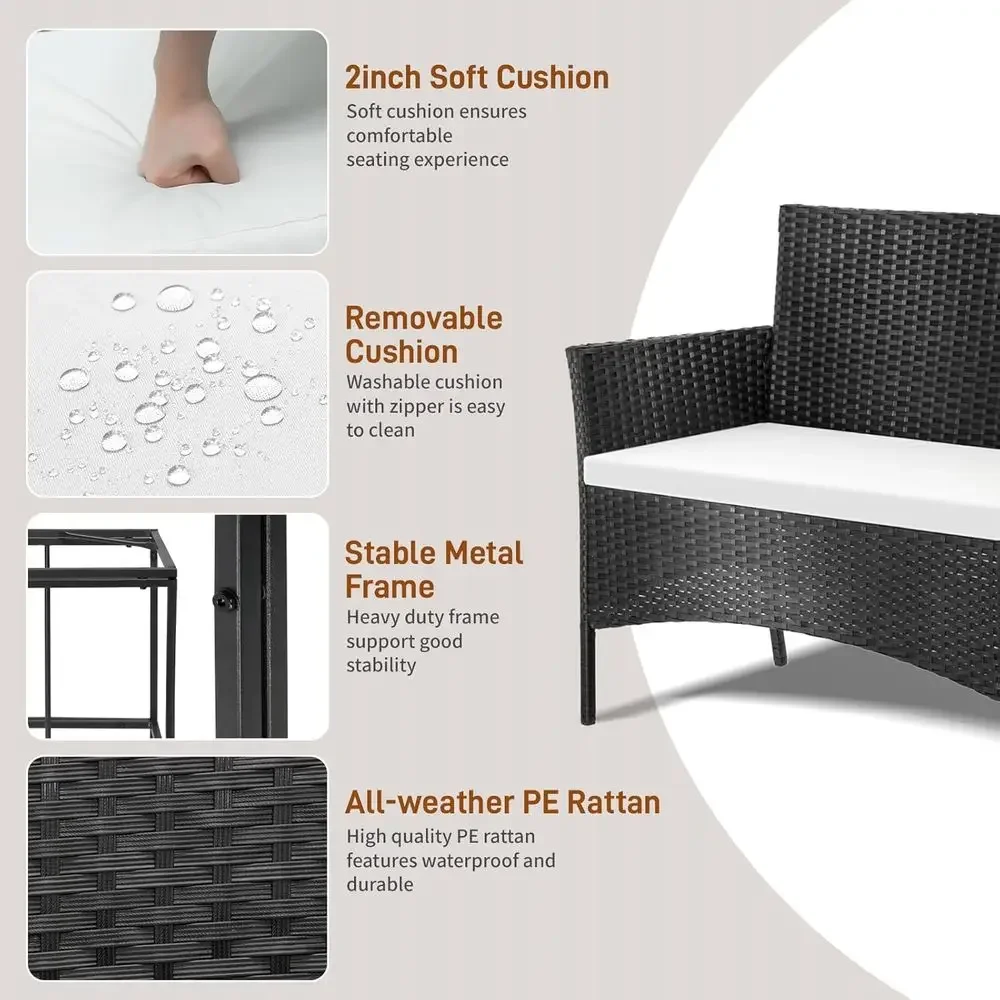 4 Parçalı Dış Mekan Veranda Mo - Outdoor Furniture Loveseat incelemesi ve fiyatı