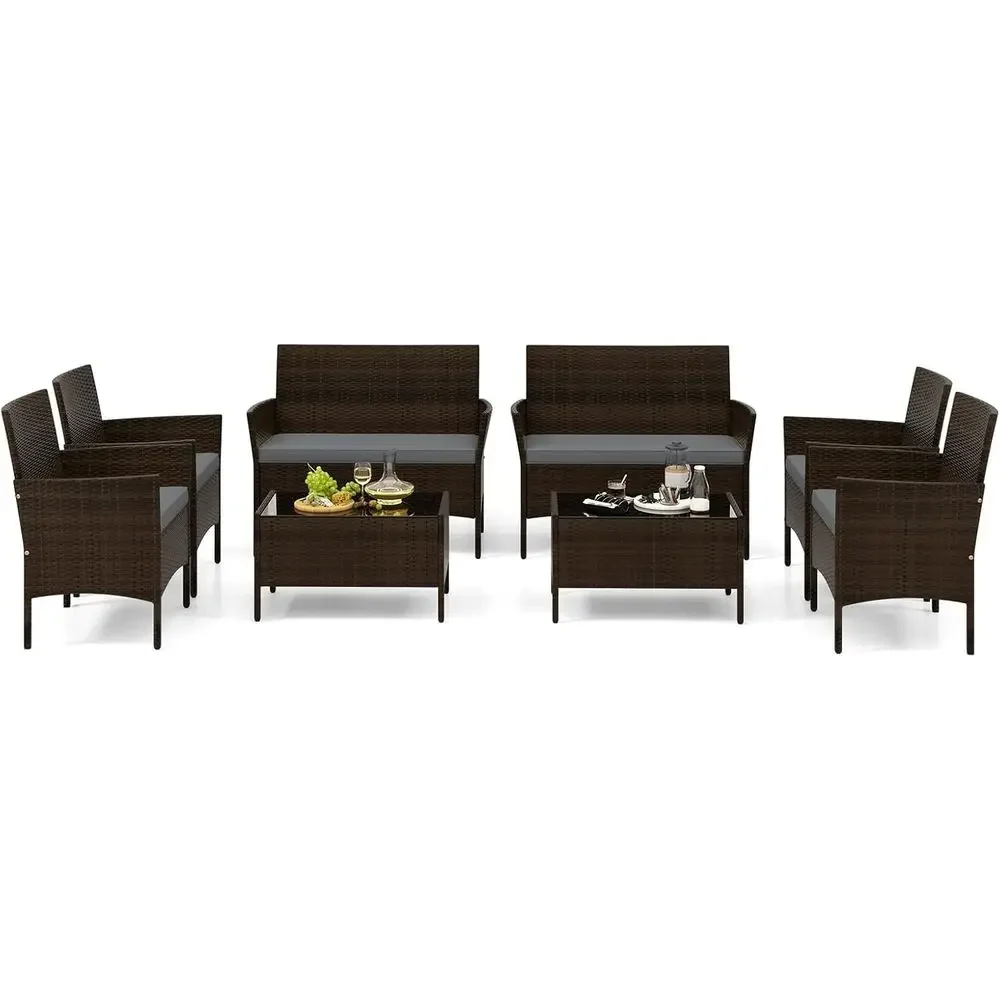 8 Parçalı Dış Mekan Rattan Ver - Outdoor Furniture Loveseat incelemesi ve fiyatı
