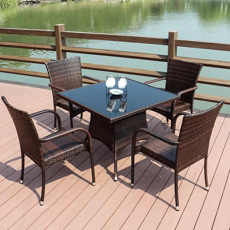 Küçük Metal Rattan Sehpa 4 San - Outdoor Furniture Prices incelemesi ve fiyatı
