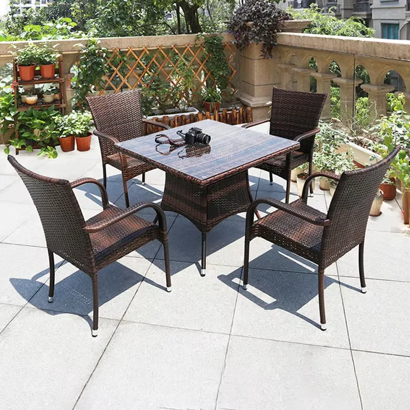 Küçük Metal Rattan Sehpa 4 San - Outdoor Furniture Prices incelemesi ve fiyatı