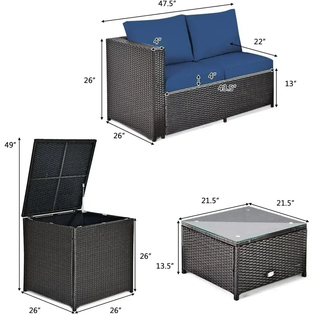 Hava koşullarına dayanıklı 4 P - Outdoor Furniture Loveseat incelemesi ve fiyatı