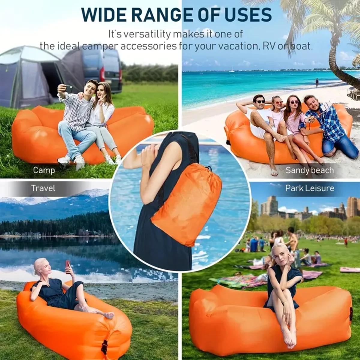 1 Adet Taşınabilir Şişirilebil - Outdoor Daybed Sofa incelemesi ve fiyatı