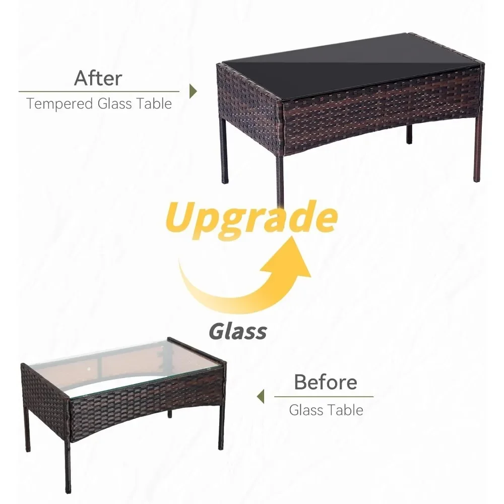 4 Parça Sohbet Seti Hasır Ratt - Outdoor Furniture Loveseat incelemesi ve fiyatı