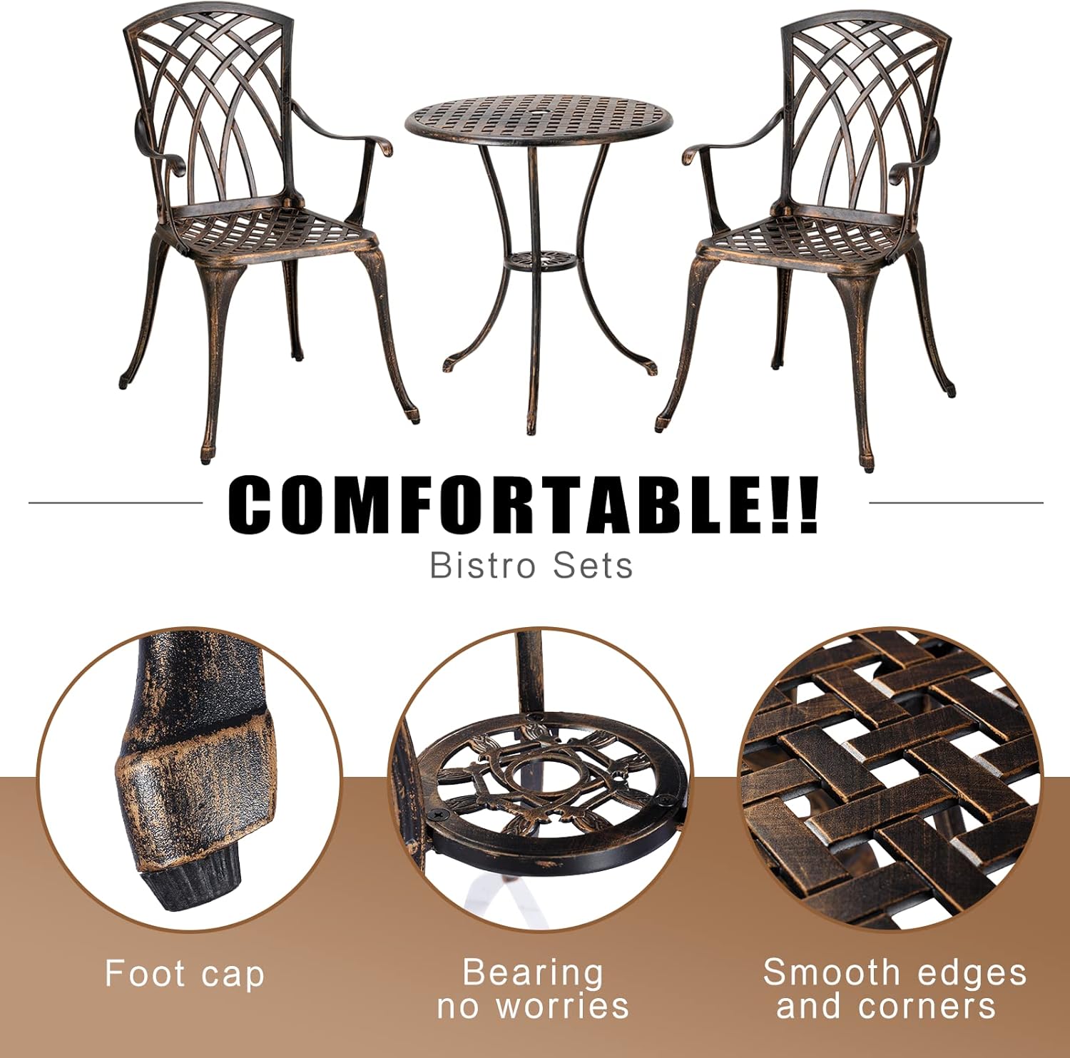 Bronz paslanmaz döküm alüminyu - Outdoor Furniture Table incelemesi ve fiyatı