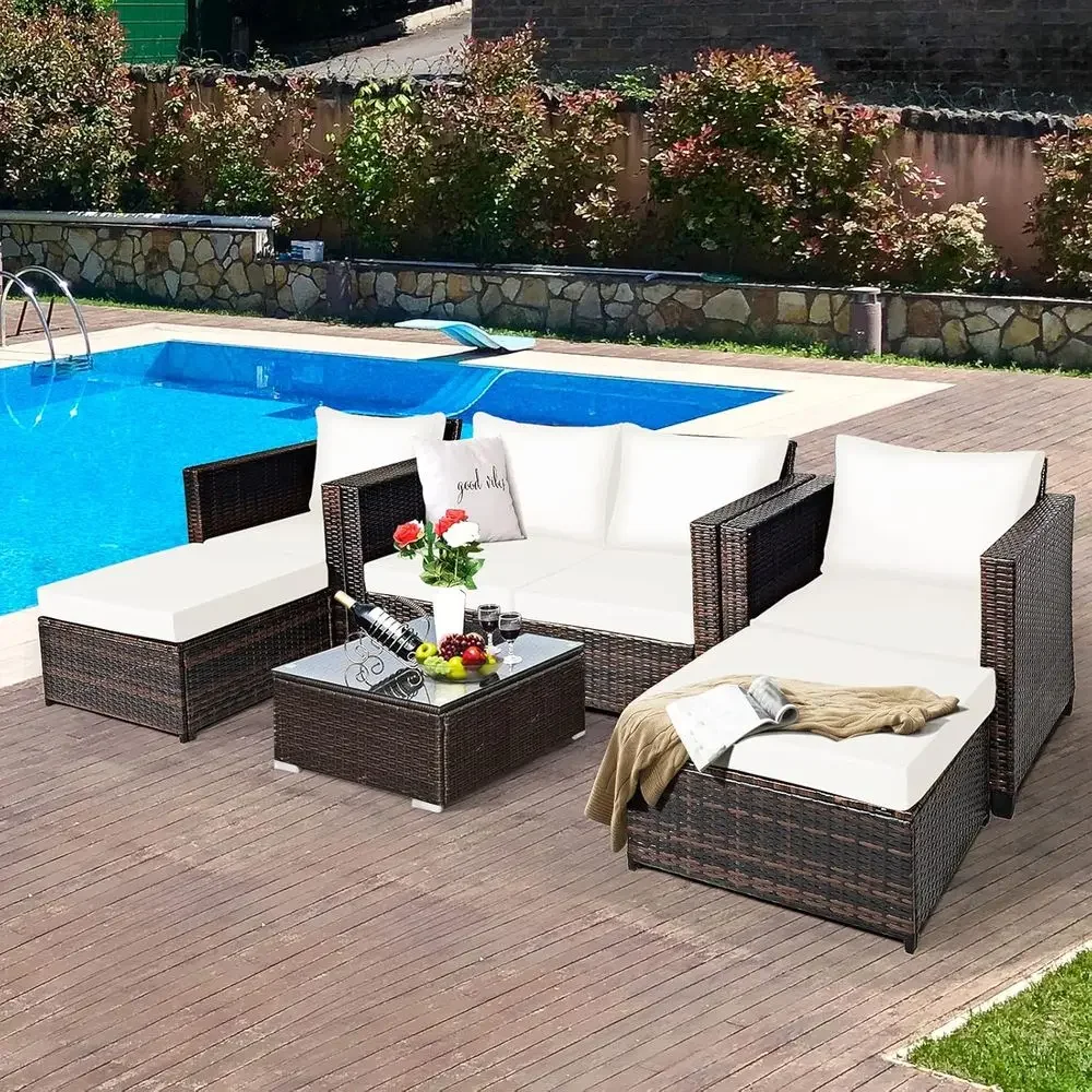 5 Parçalı Dış Mekan Hasır Vera - Outdoor Furniture Loveseat incelemesi ve fiyatı