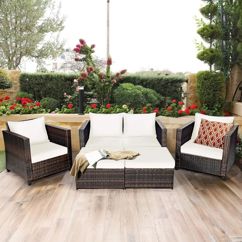 5 Parçalı Dış Mekan Hasır Vera - Outdoor Furniture Loveseat incelemesi ve fiyatı