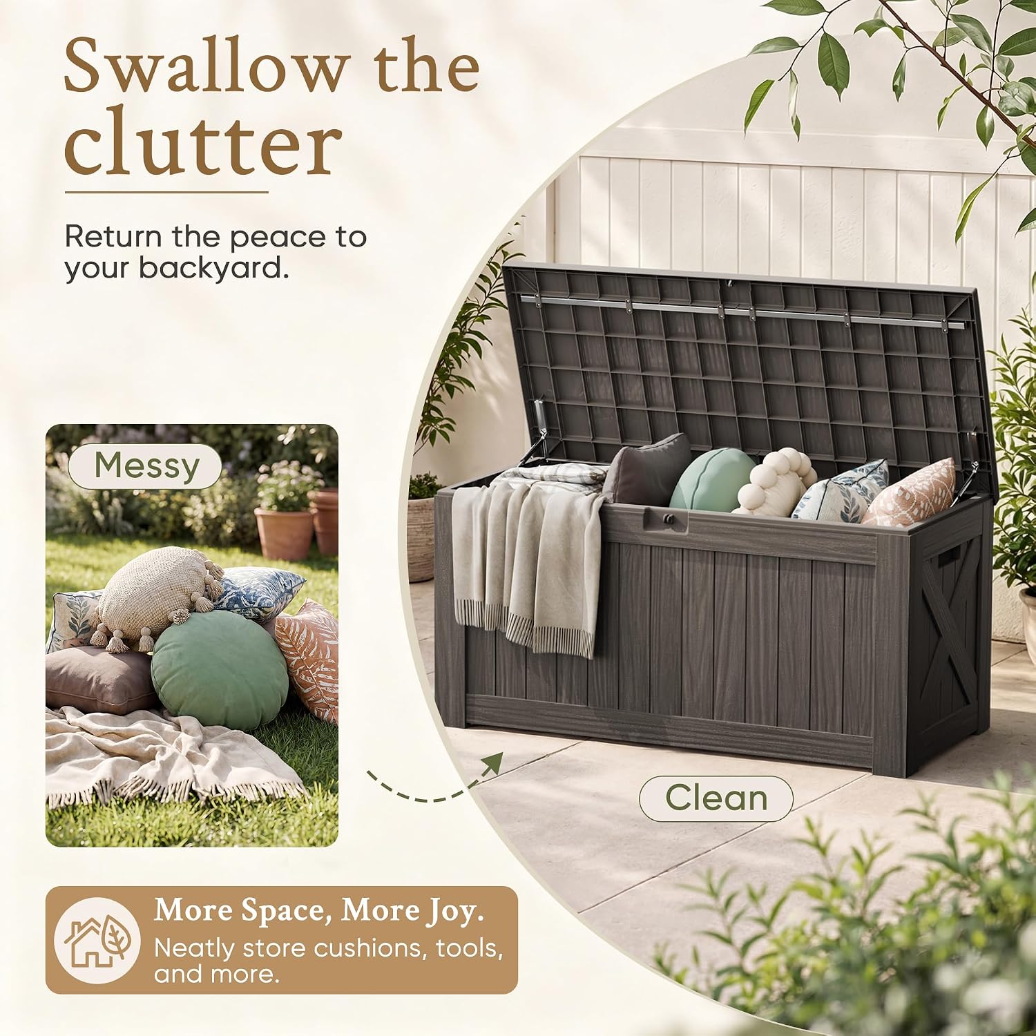 120 Galon Büyük Bahçe Dolabı,  - Outdoor Furniture Bench incelemesi ve fiyatı