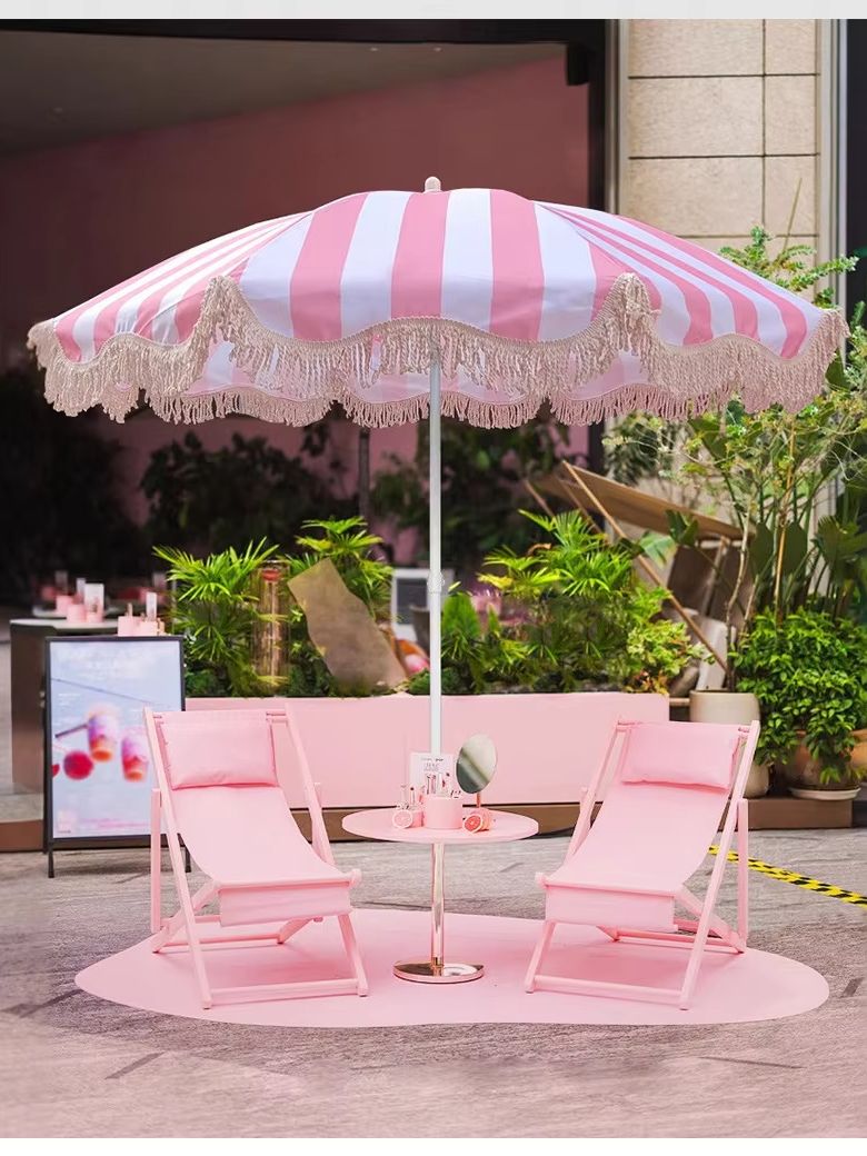 1'li Paket Dekoratif Püsküllü  - Outdoor Furniture Umbrella incelemesi ve fiyatı