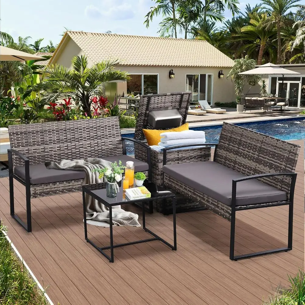 4 Parçalı Açık Hava Veranda Mo - Outdoor Furniture Loveseat incelemesi ve fiyatı