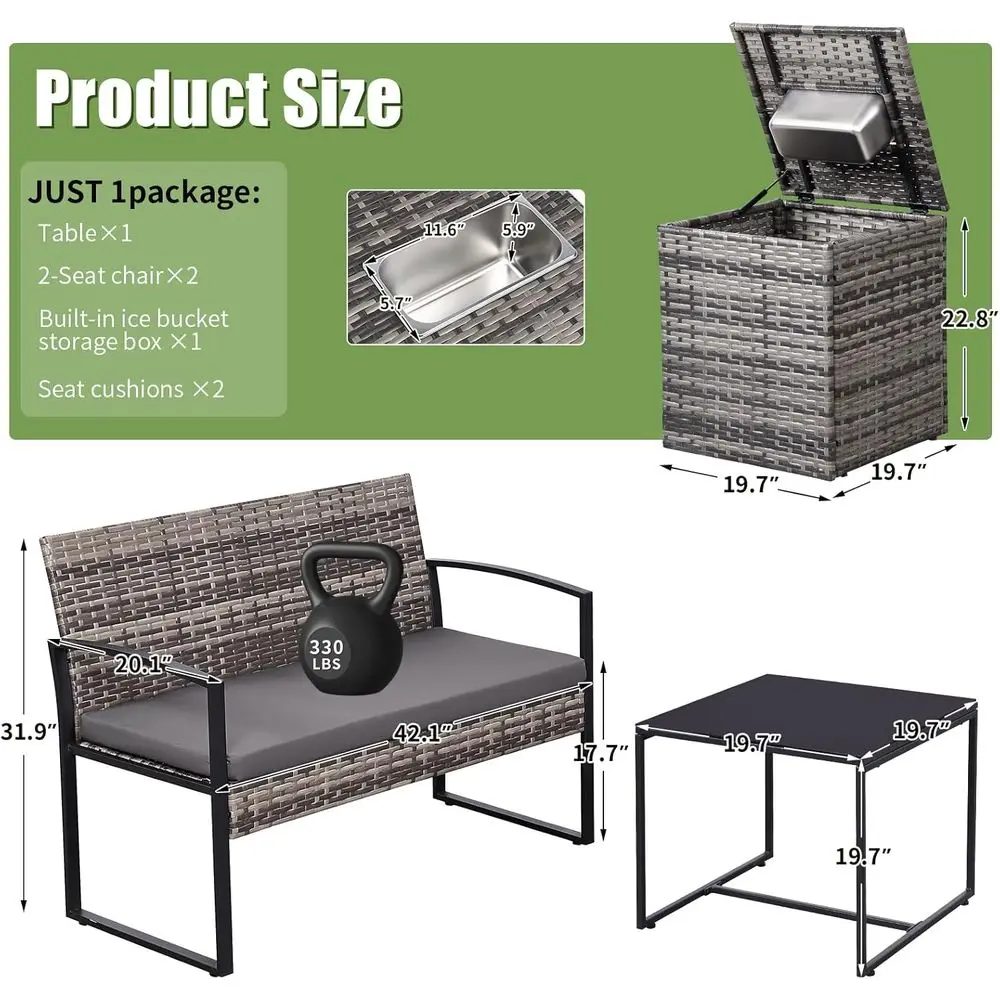 4 Parçalı Açık Hava Veranda Mo - Outdoor Furniture Loveseat incelemesi ve fiyatı