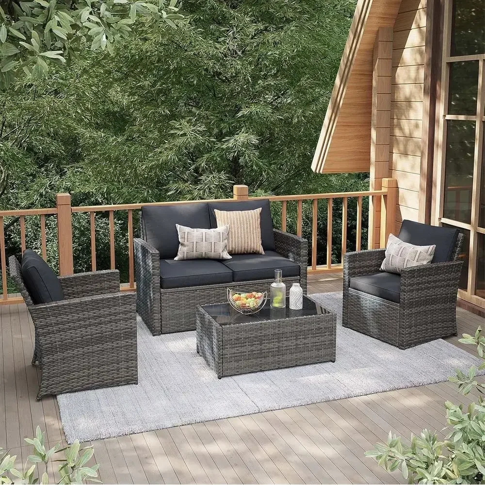 4 Parçalı Dış Mekan Veranda Mo - Outdoor Furniture Loveseat incelemesi ve fiyatı
