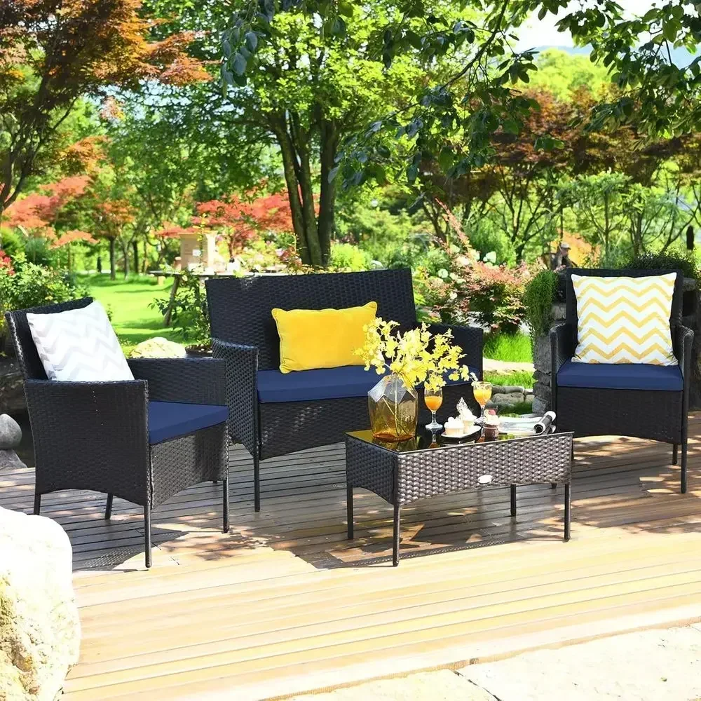 4 Parçalı Açık Hava Hasır Bahç - Outdoor Furniture Loveseat incelemesi ve fiyatı