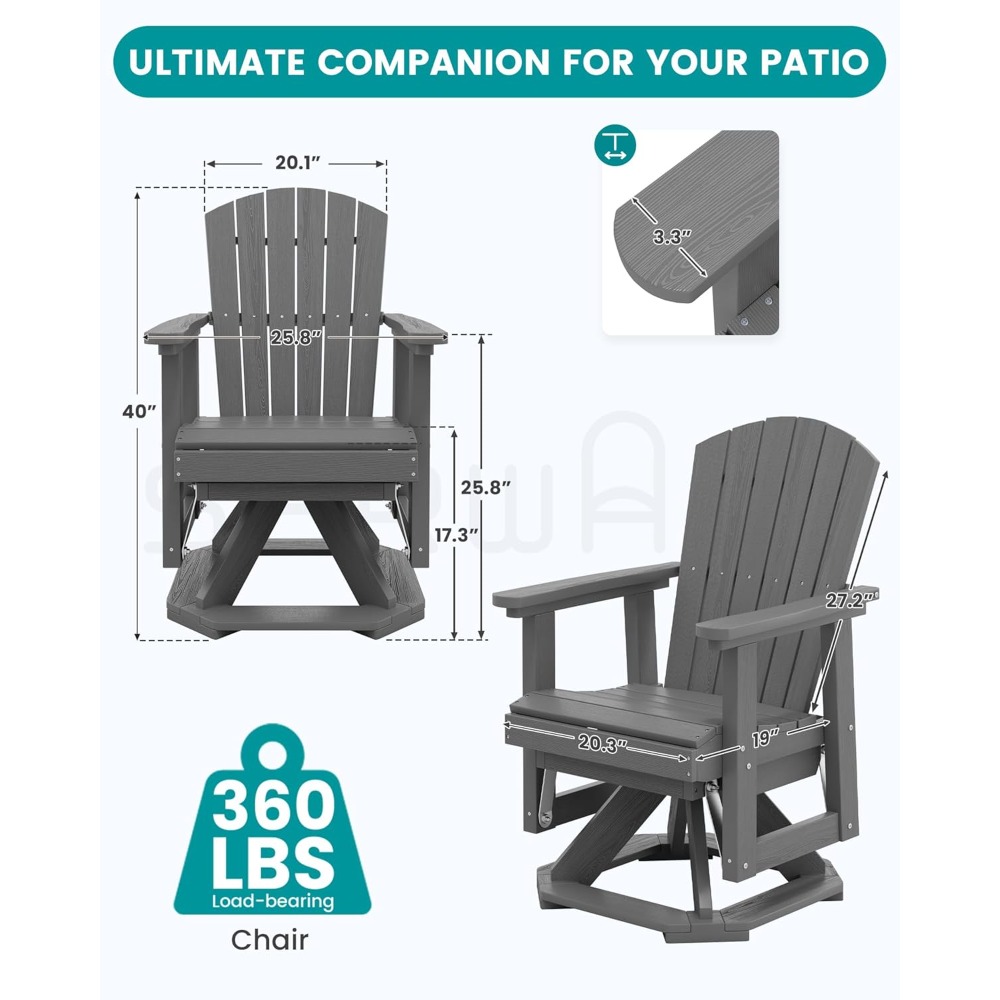 Adirondack Döner Sallanan Sand - Adirondack Chair Wood incelemesi ve fiyatı