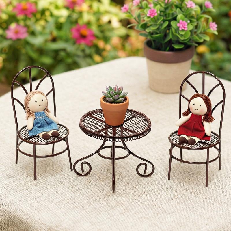1/3 adet Dollhouse bahçe ekran - Outdoor Furniture Table incelemesi ve fiyatı