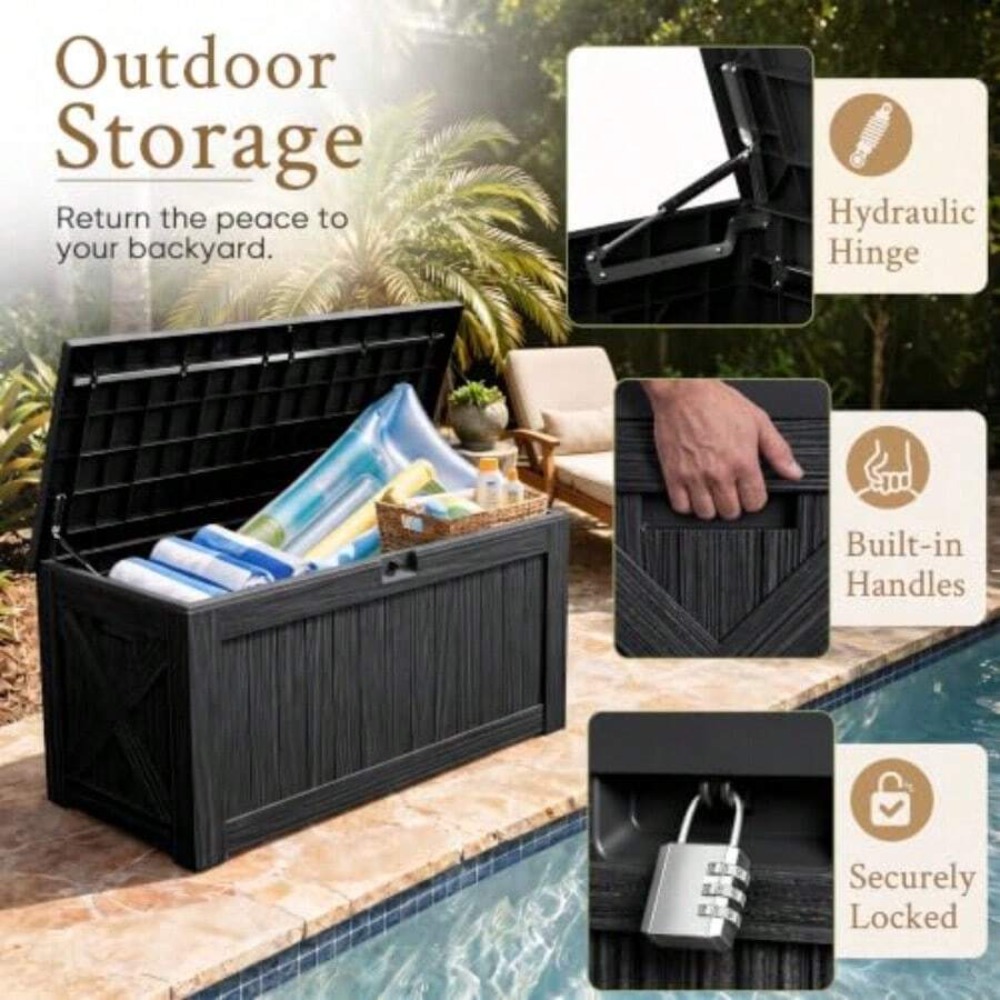 120 Galonluk Dış Mekan Depolam - Outdoor Furniture Bench incelemesi ve fiyatı