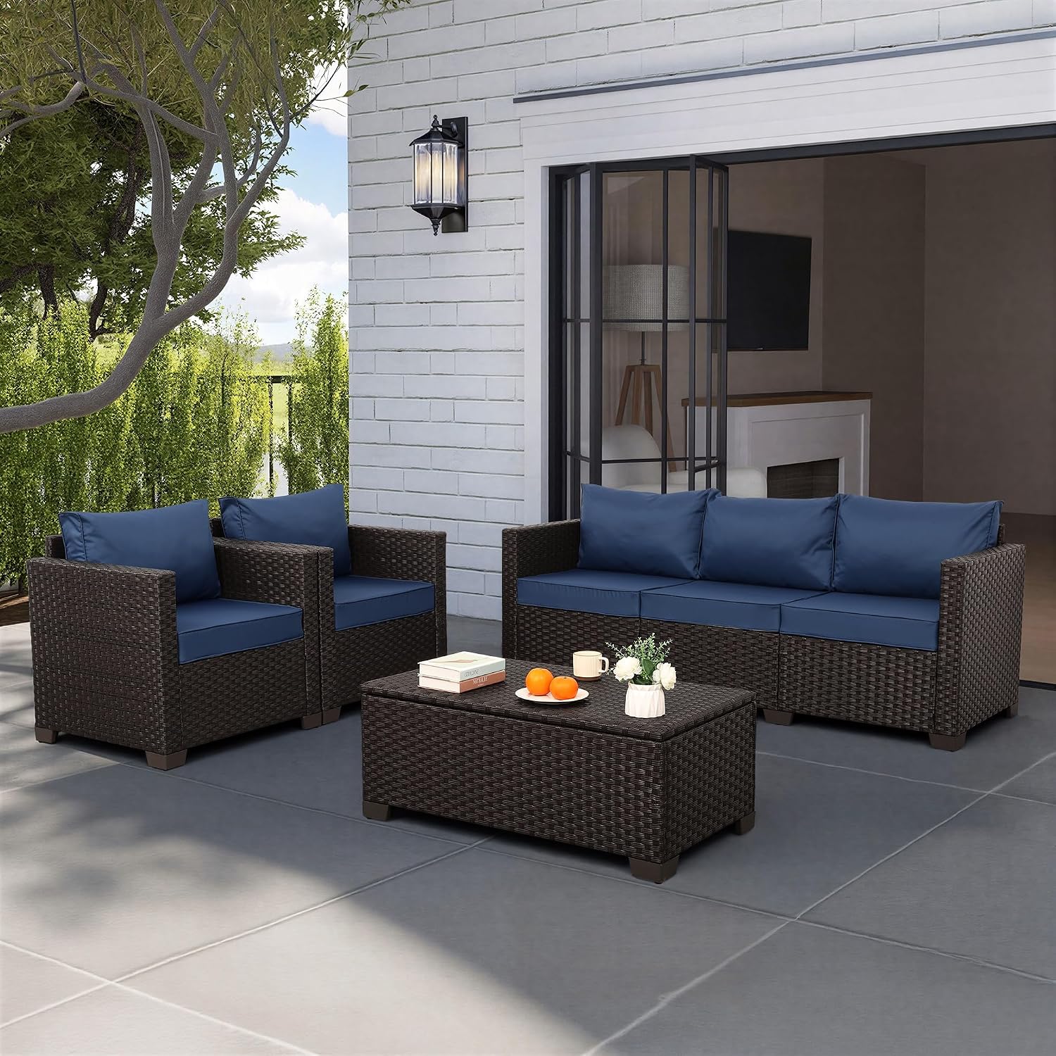 4 Parçalı Bahçe Mobilya Seti 4 - Outdoor Furniture Fire Table incelemesi ve fiyatı