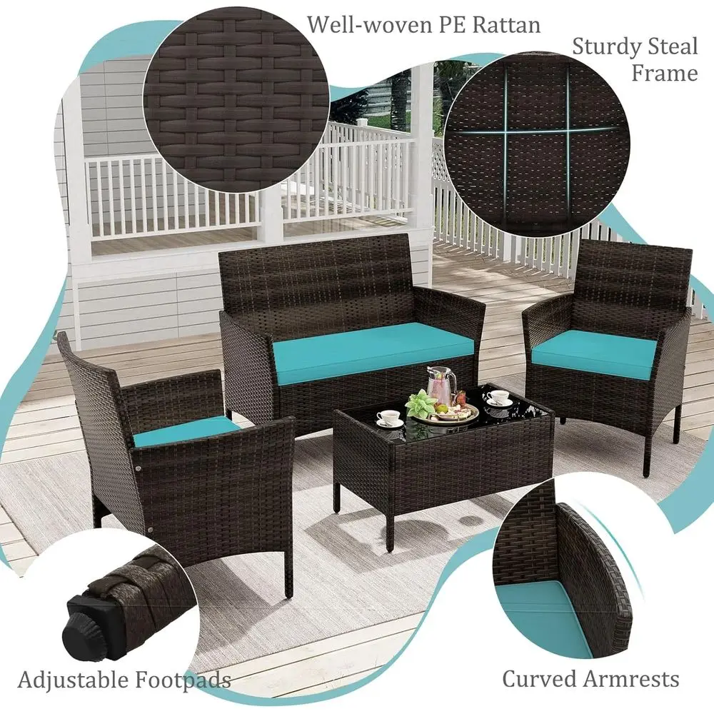 Turkuaz 4 Parçalı Dış Mekan Ve - Outdoor Furniture Loveseat incelemesi ve fiyatı
