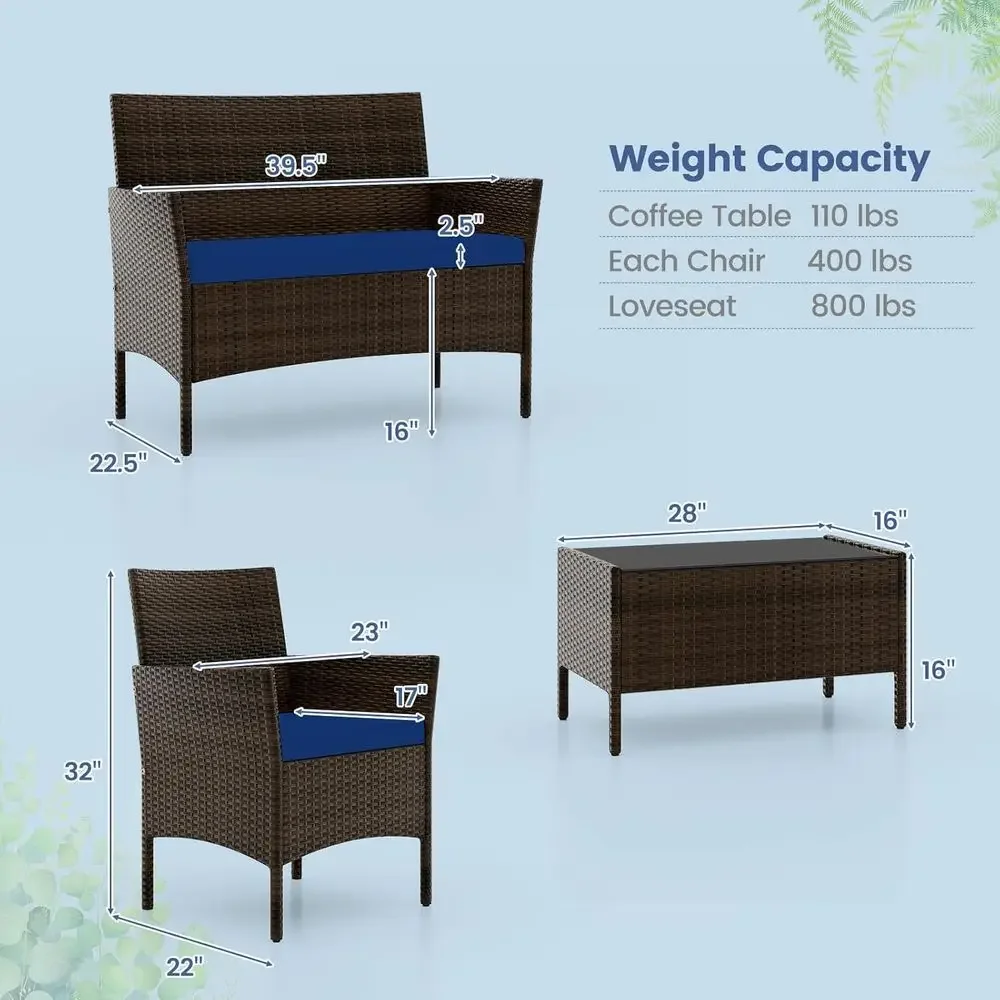4 Parçalı Dış Mekan Veranda Mo - Outdoor Furniture Loveseat incelemesi ve fiyatı